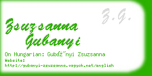 zsuzsanna gubanyi business card